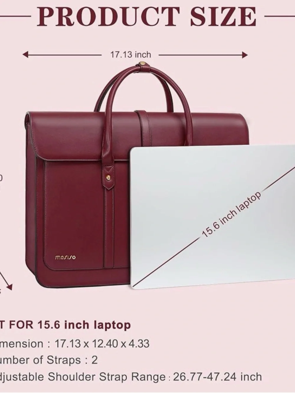 Elegant Blue Bow-Accent Laptop Tote Bag